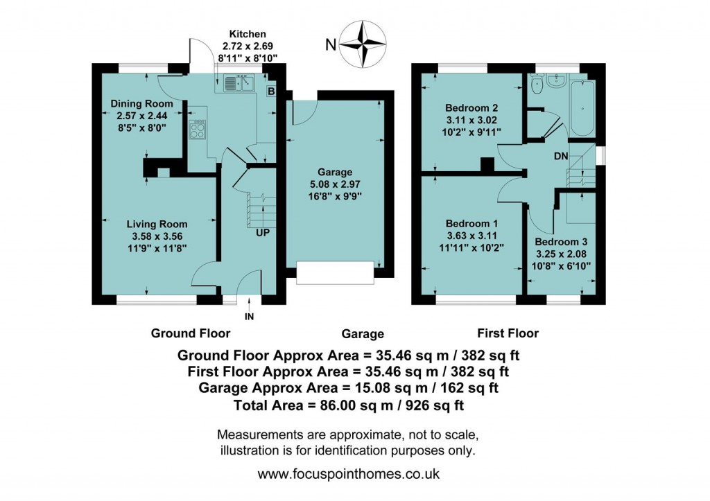 Floorplans For Wards Crescent, Bodicote - chain free
