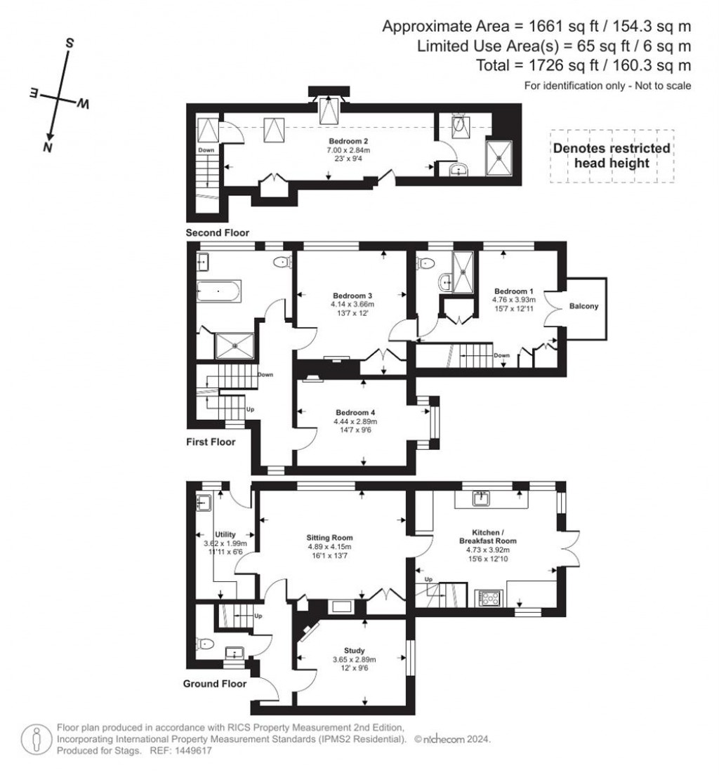Floorplans For Ashcombe, Dawlish