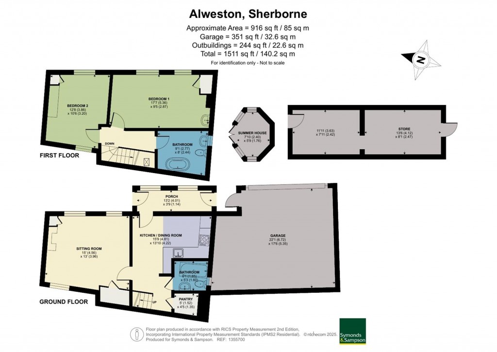 Floorplans For Alweston, Sherborne, Dorset