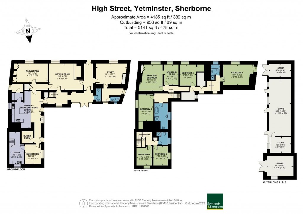 Floorplans For High Street, Yetminster, Sherborne