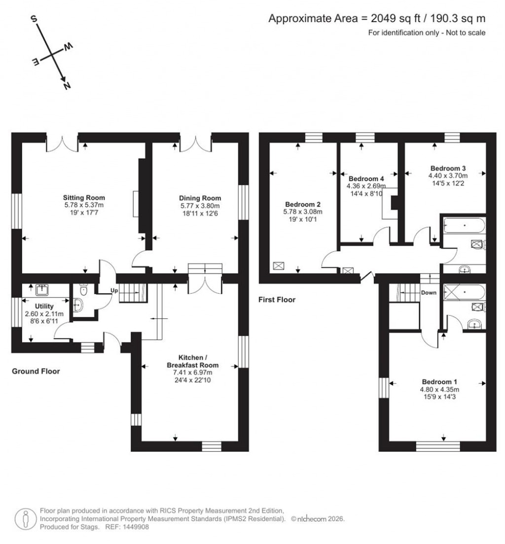 Floorplans For Hockpitt Lane, Over Stowey, Bridgwater