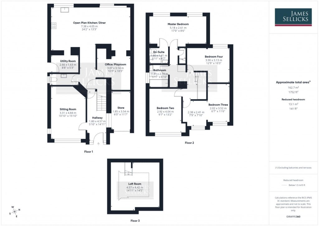 Floorplans For Brookside Drive, Oadby, Leicestershire