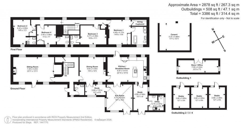 Floorplans For Over Stowey, Bridgwater