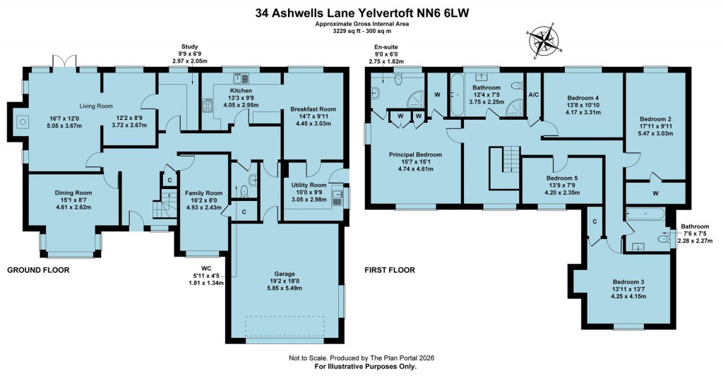 Floorplans For Ashwells Lane, Yelvertoft, Northampton, NN6