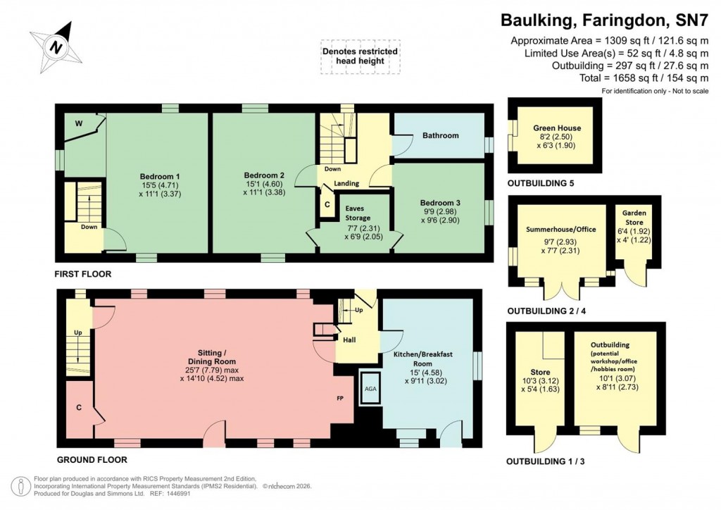 Floorplans For Baulking, Faringdon, Oxfordshire, SN7