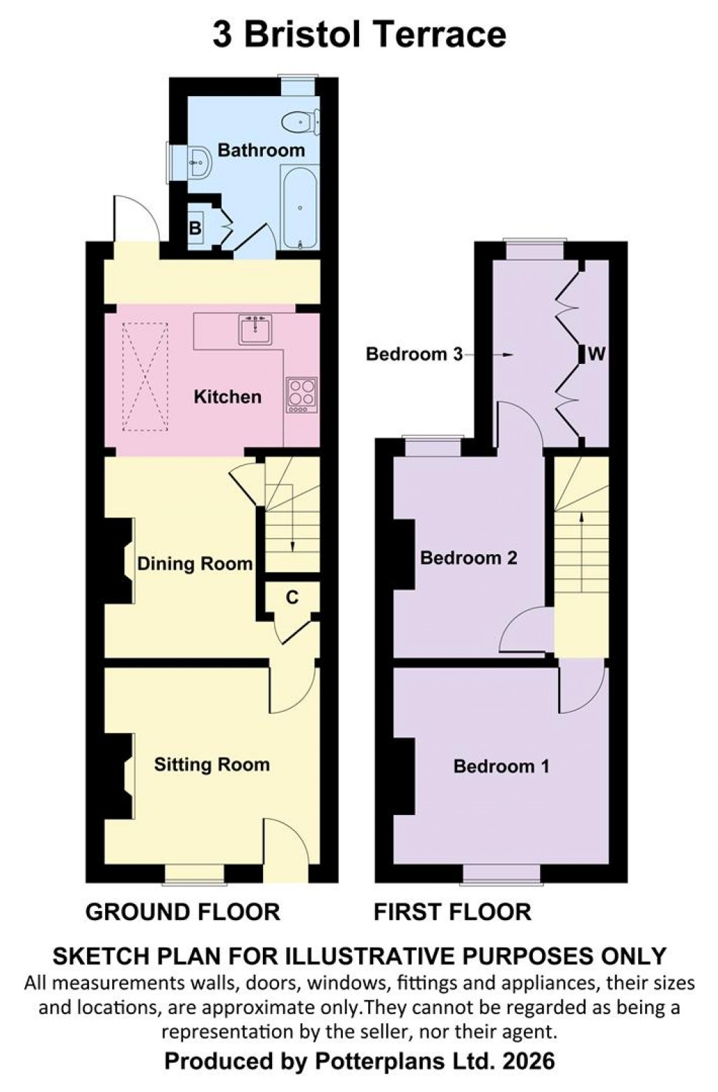 Floorplans For Freshwater Bay, Isle of Wight