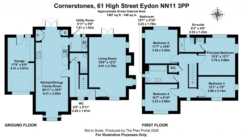 Floorplans For 61 High Street, Eydon, NN11