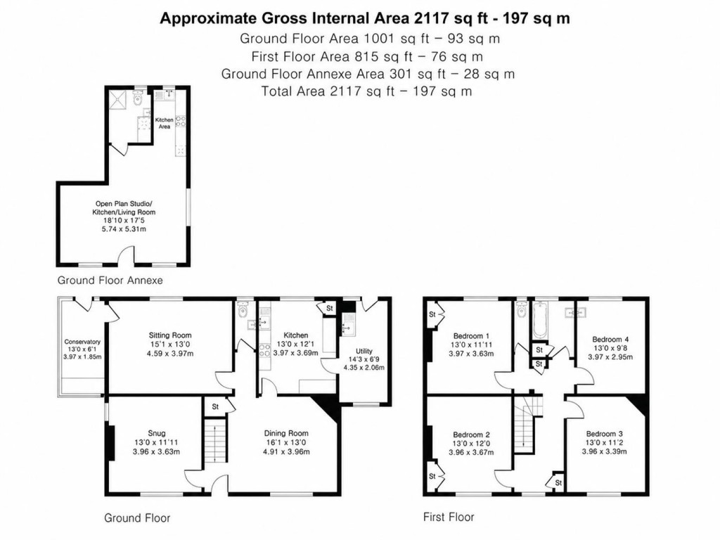 Floorplans For Girton Road, Girton, Cambridge