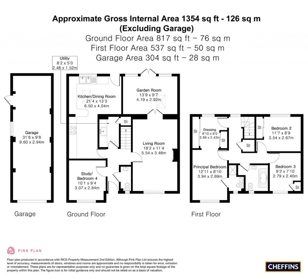 Floorplans For St. Felix Close, Soham, Ely
