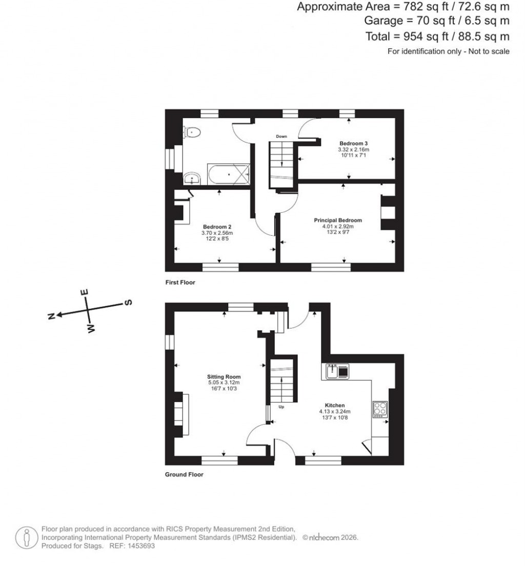 Floorplans For South Street, Holcombe Rogus, Wellington