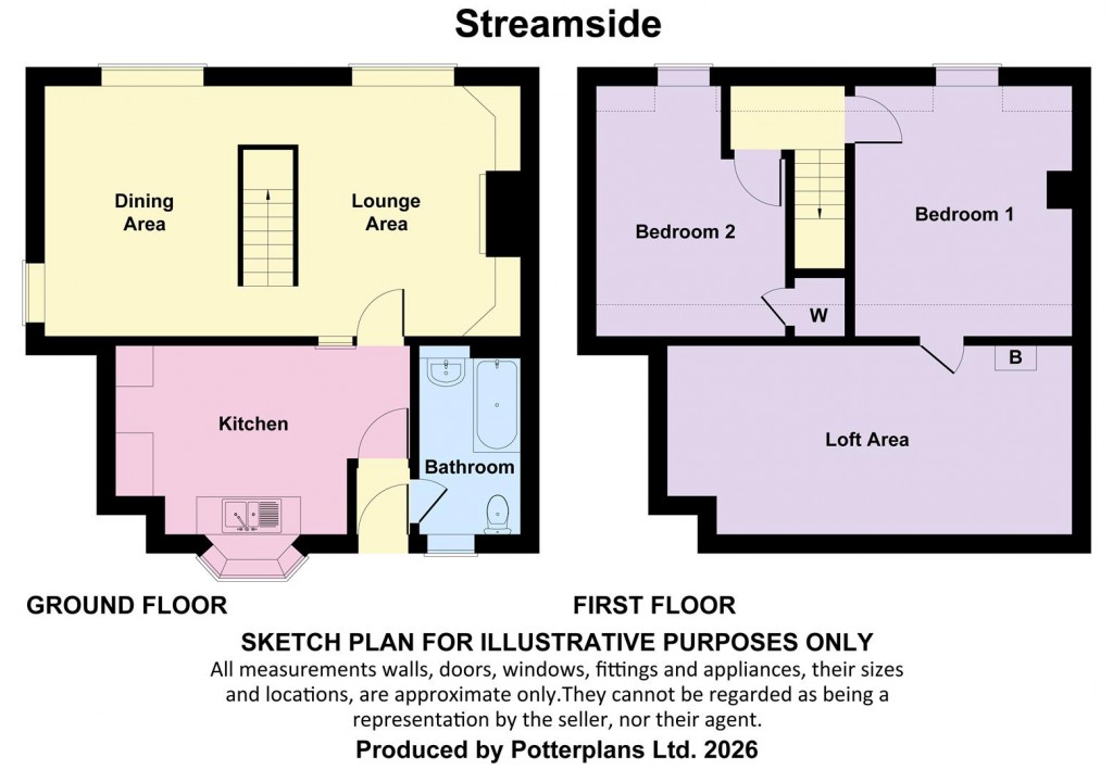 Floorplans For Totland Bay, Isle of Wight