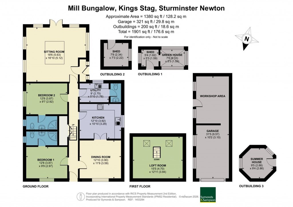 Floorplans For Kings Stag, Sturminster Newton, Dorset