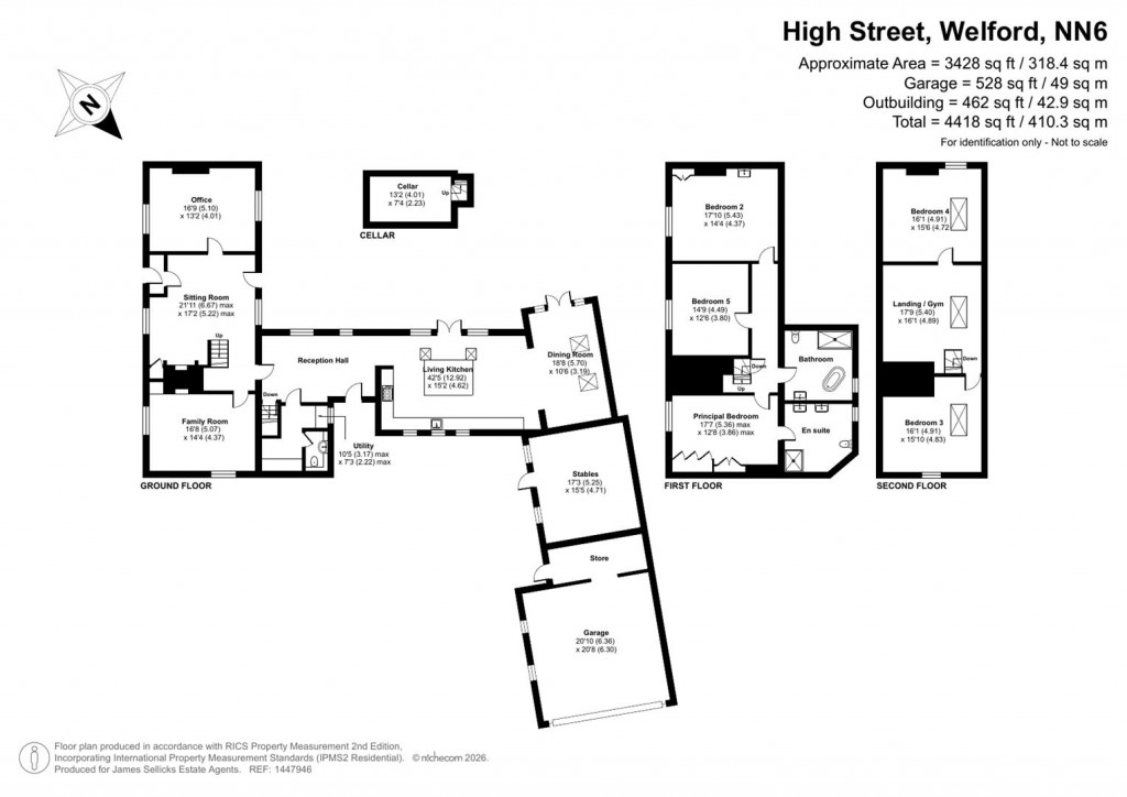 Floorplans For Lovells House, Welford, Northamptonshire