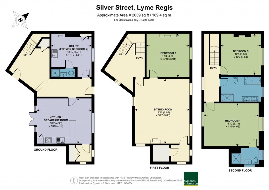 Floorplans For Silver Street, Lyme Regis
