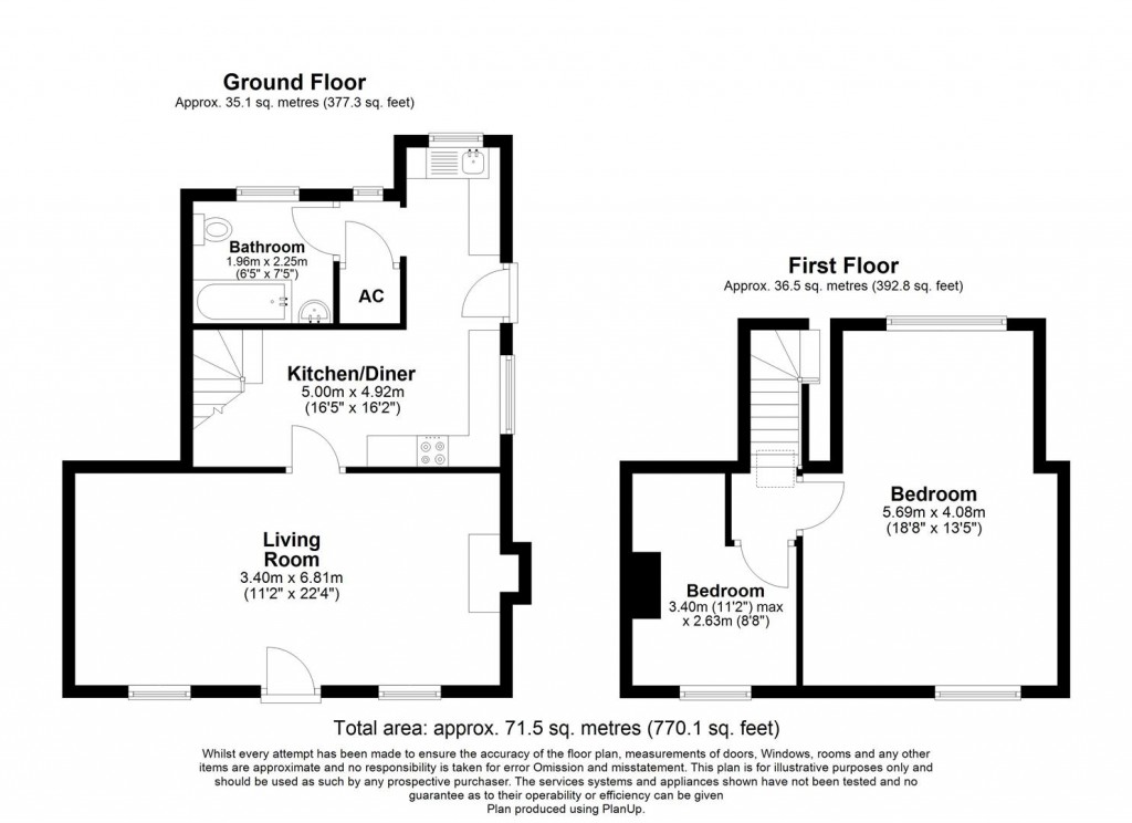 Floorplans For Towns End, Henstridge, Templecombe