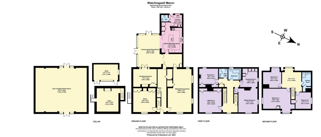 Floorplans For Calbourne, Isle Of Wight
