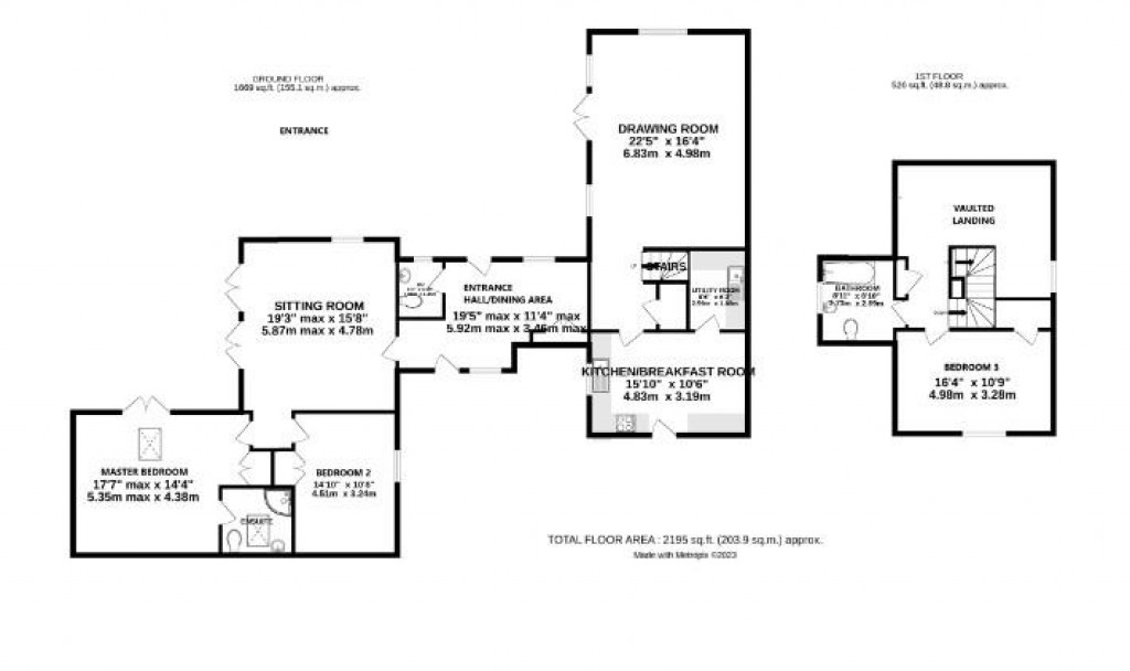 Floorplans For Baythorne End, Halstead
