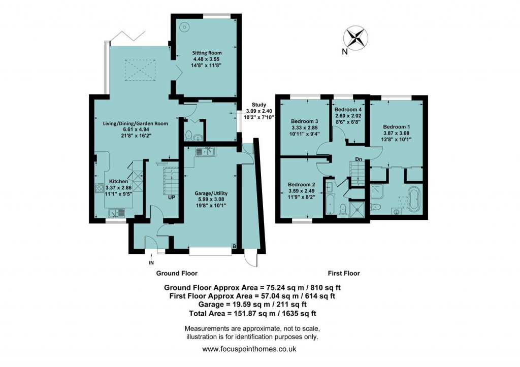 Floorplans For Keytes Close, Adderbury, Banbury