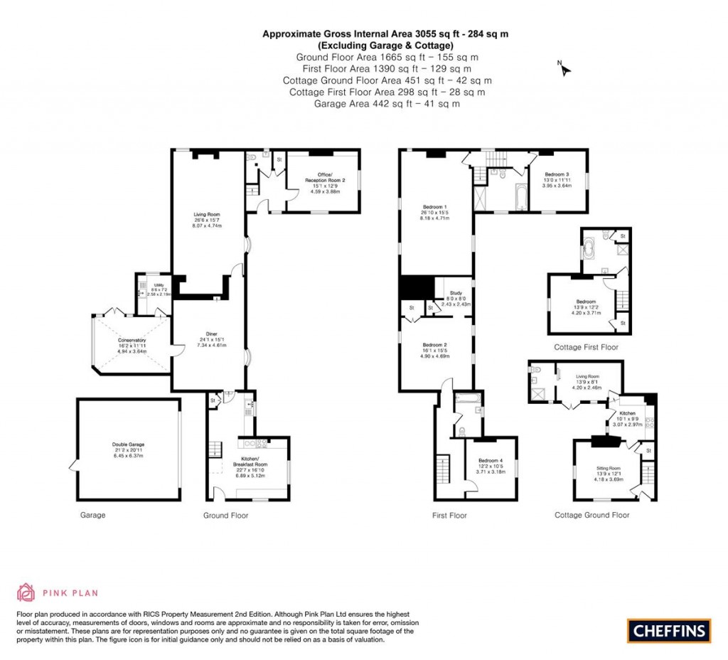 Floorplans For High Street, Toft, Cambridge