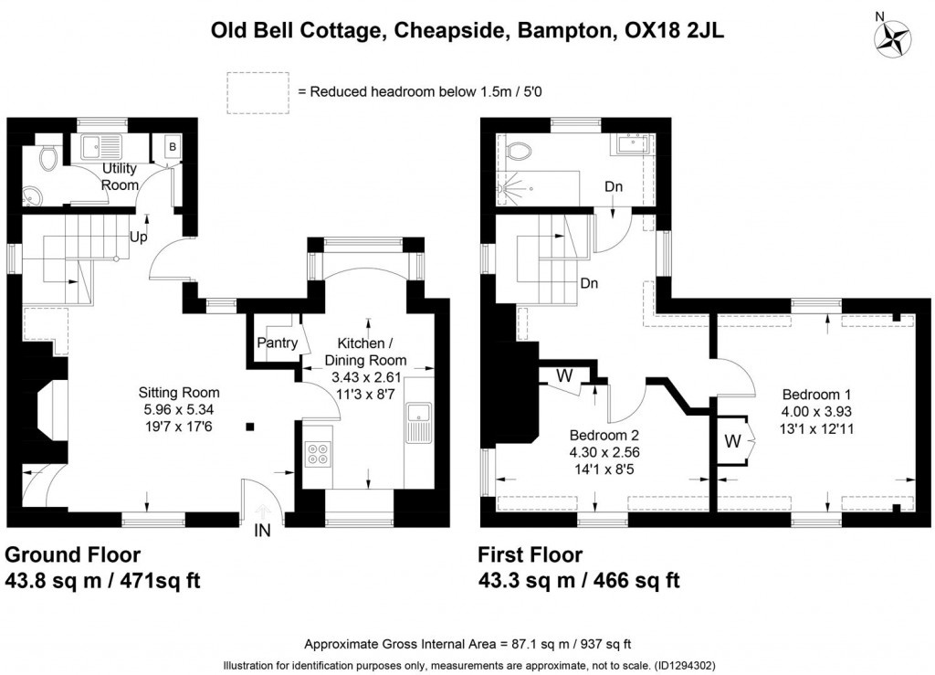 Floorplans For Cheapside, Bampton