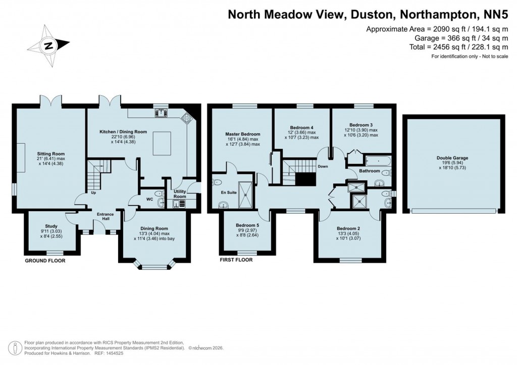 Floorplans For North Meadow View, Duston, Northampton, NN5