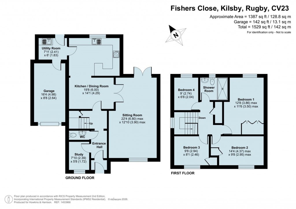 Floorplans For Fishers Close, Kilsby, Rugby