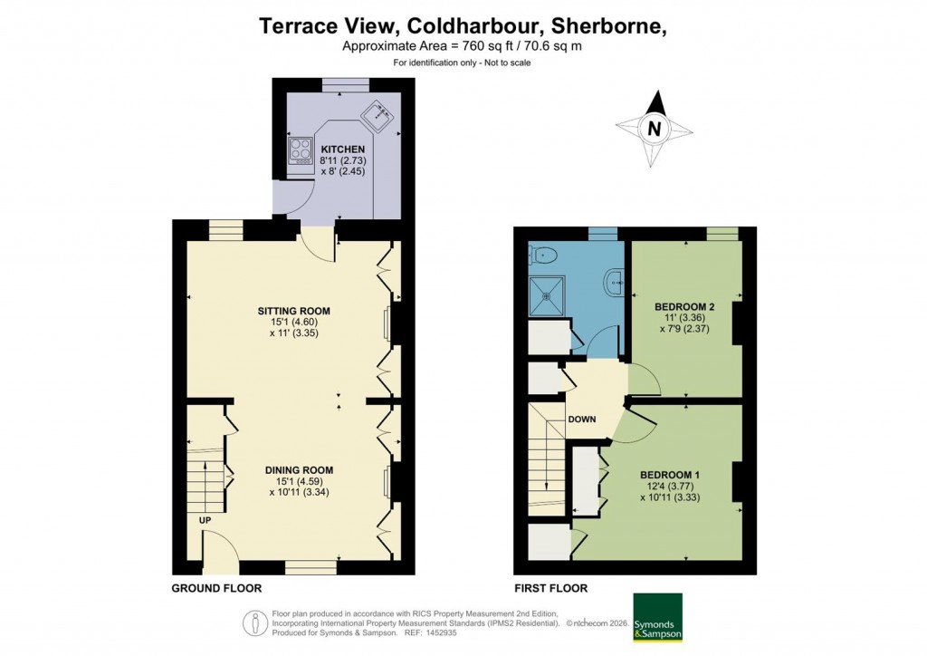 Floorplans For Terrace View, Coldharbour, Sherborne