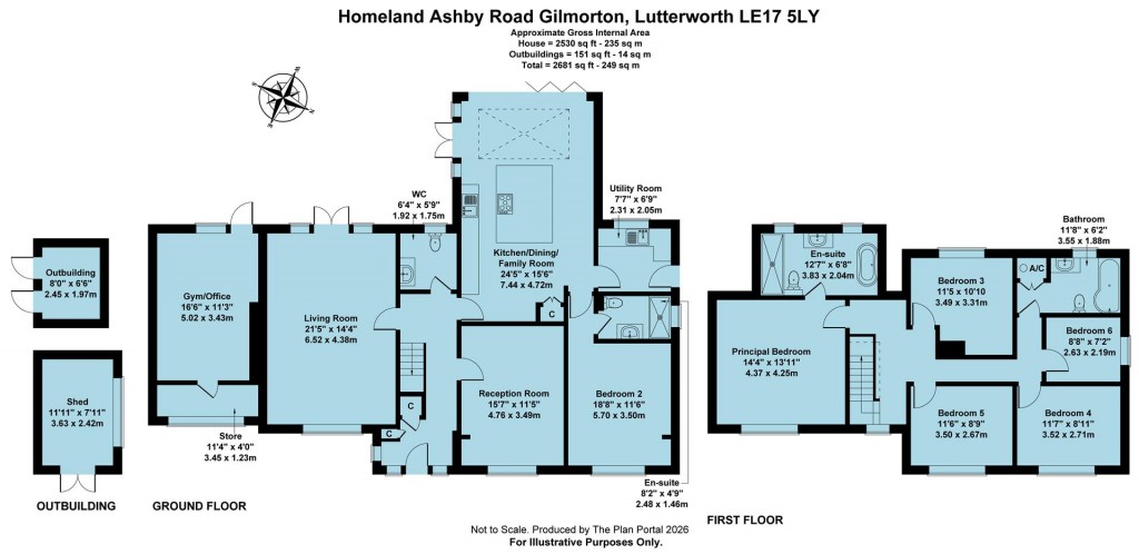 Floorplans For Ashby Road, Gilmorton, Lutterworth,LE17