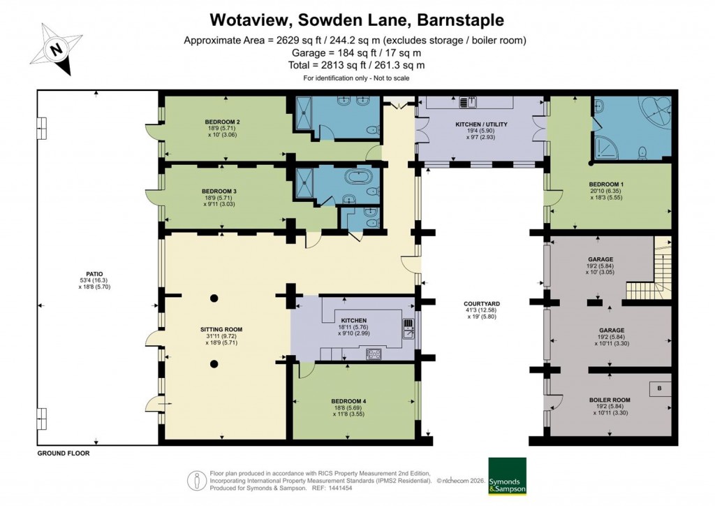 Floorplans For Sowden Lane, Barnstaple