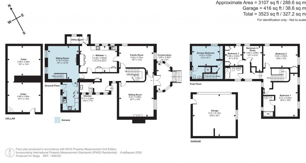 Floorplans For Holdstone Down, Exmoor