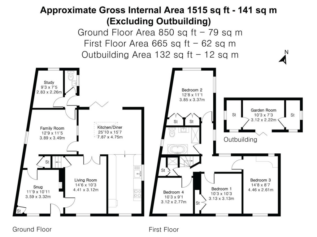 Floorplans For Great Sampford, Saffron Walden