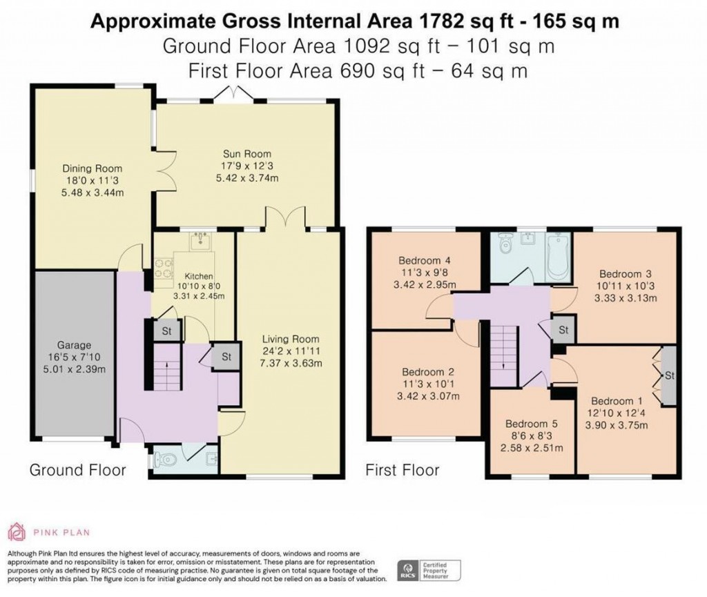 Floorplans For Elvedon Way, Newmarket