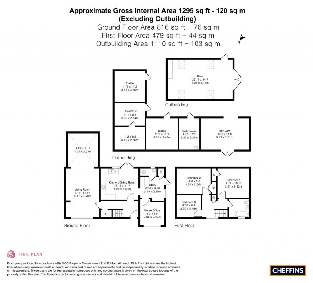 Floorplans For Balsham Road, Fulbourn, Cambridge