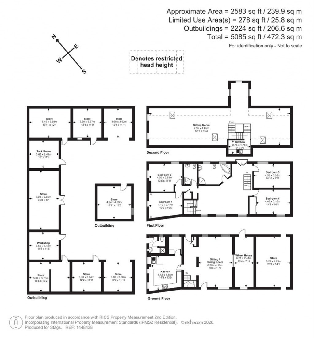 Floorplans For Gawbridge Mill, Kingsbury Episcopi