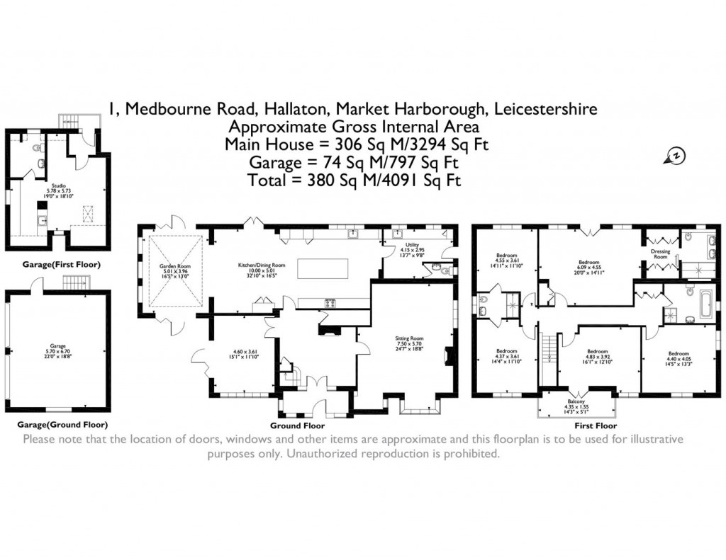 Floorplans For Medbourne Road, Hallaton, Market Harborough