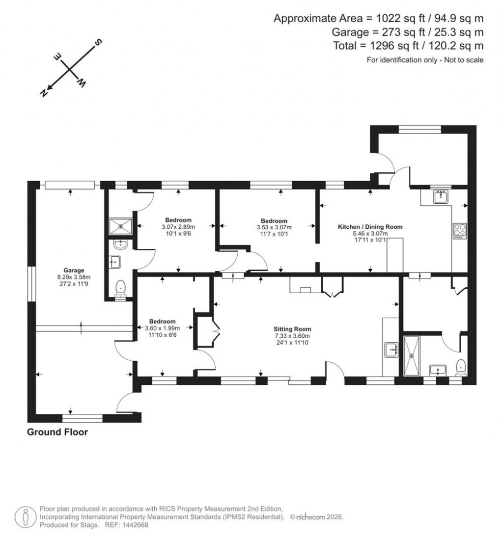 Floorplans For Beech Walk, Gittisham, Honiton