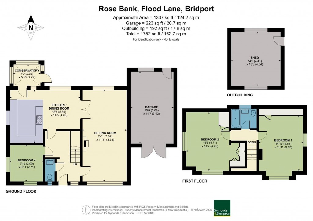 Floorplans For Flood Lane, Bridport
