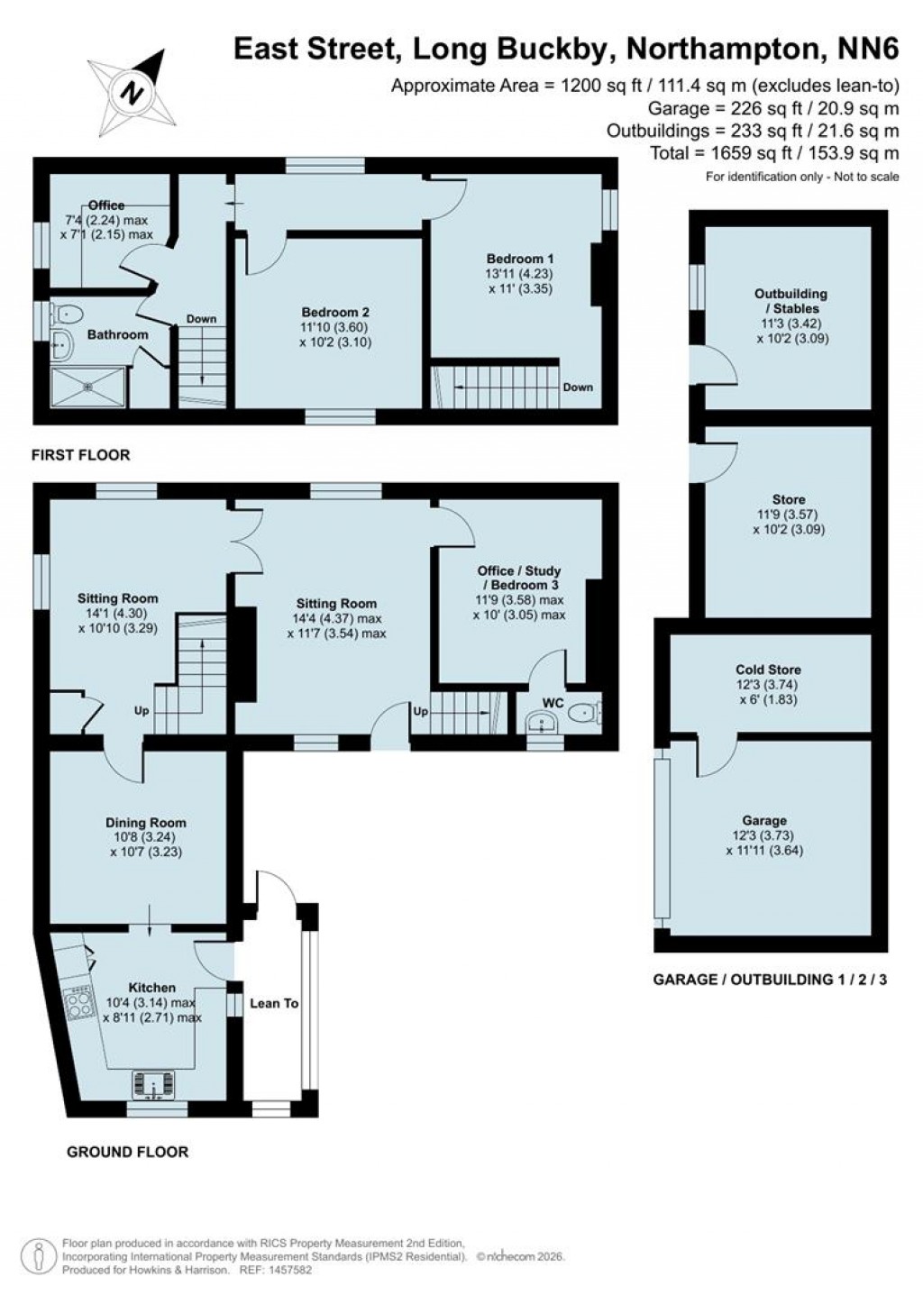 Floorplans For East Street, Long Buckby, Northampton