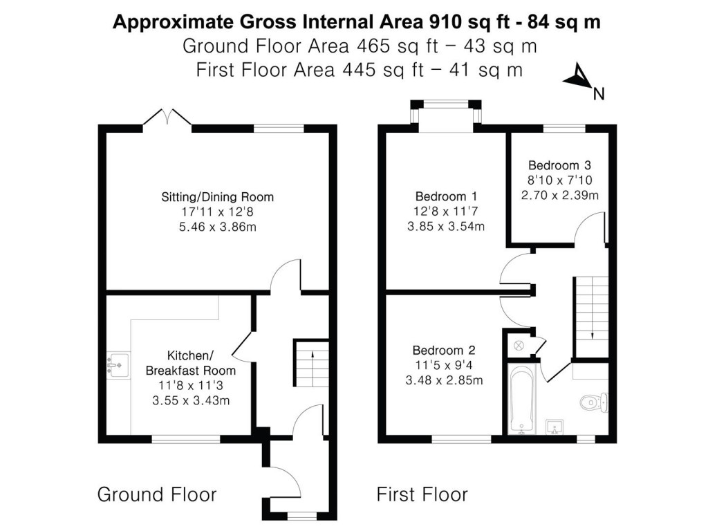 Floorplans For Clinton Gardens, Merton, Okehampton