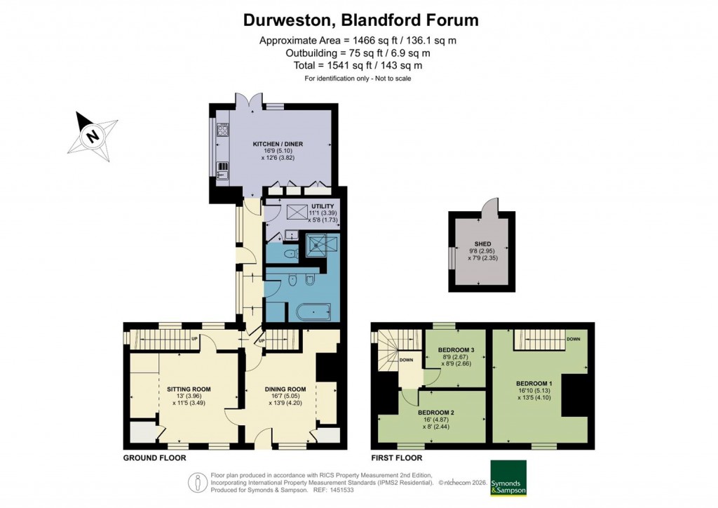 Floorplans For Durweston, Blandford Forum