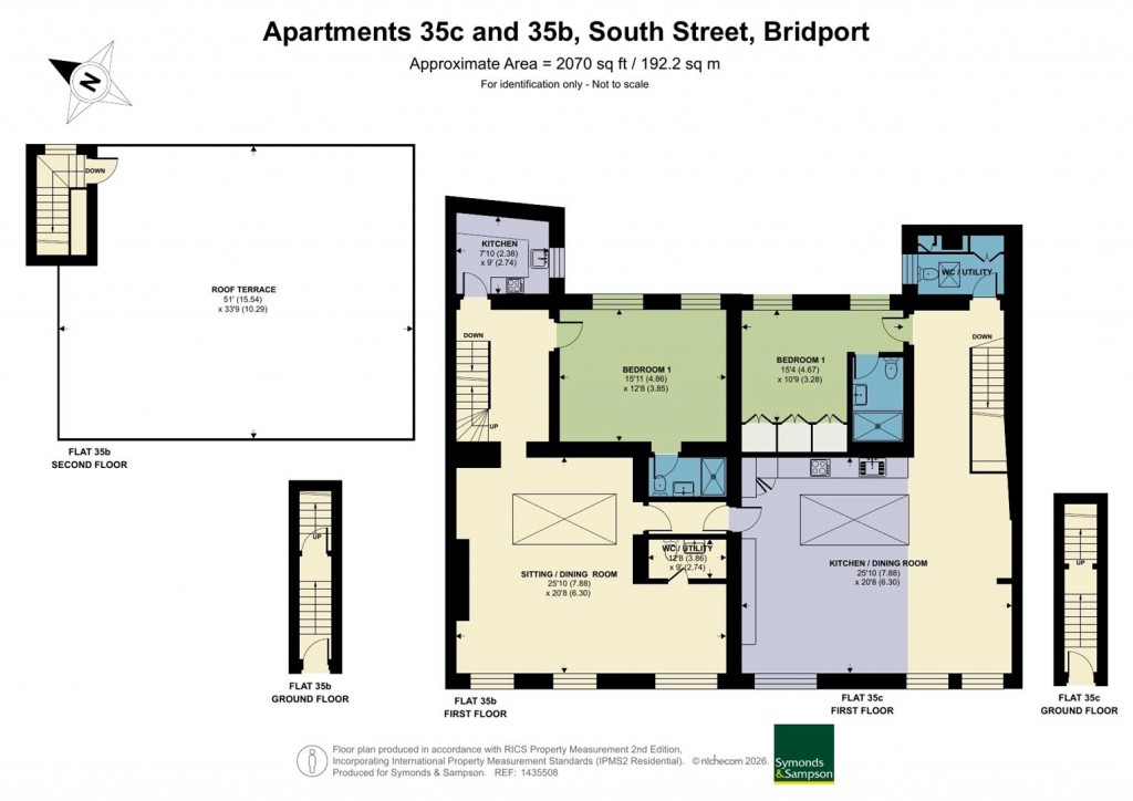 Floorplans For South Street, Bridport