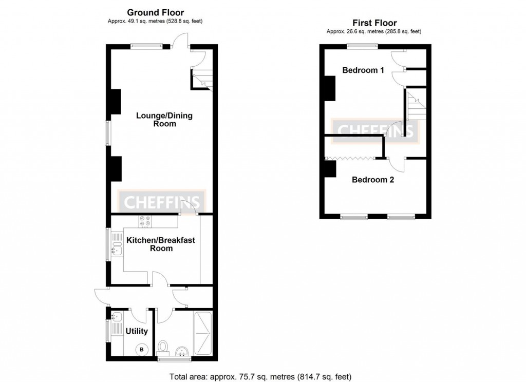 Floorplans For Mereside, Soham, Ely