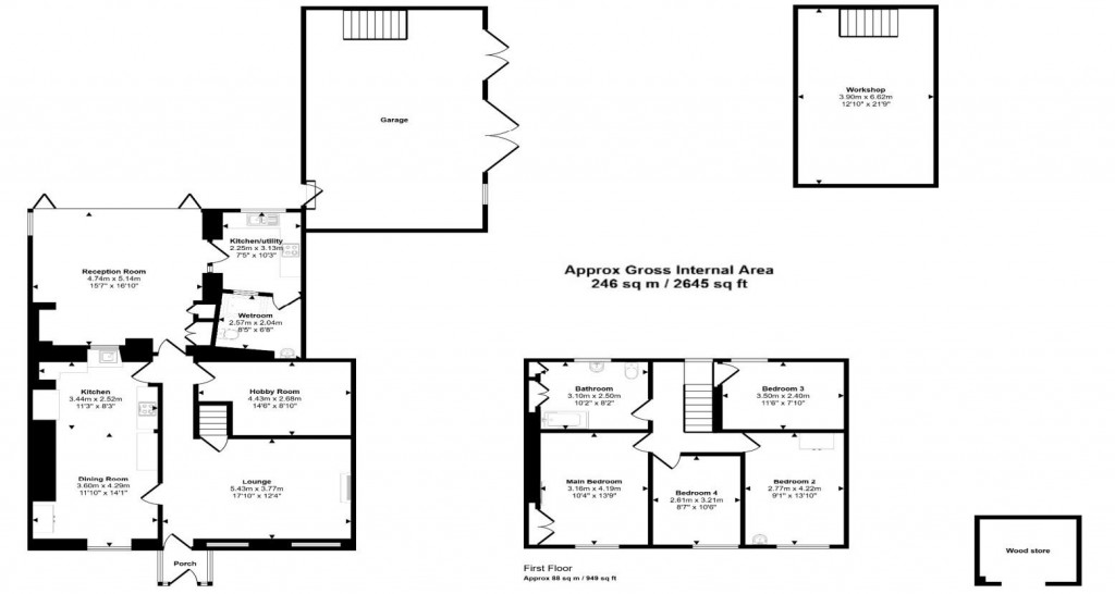 Floorplans For Drewsteignton, Exeter