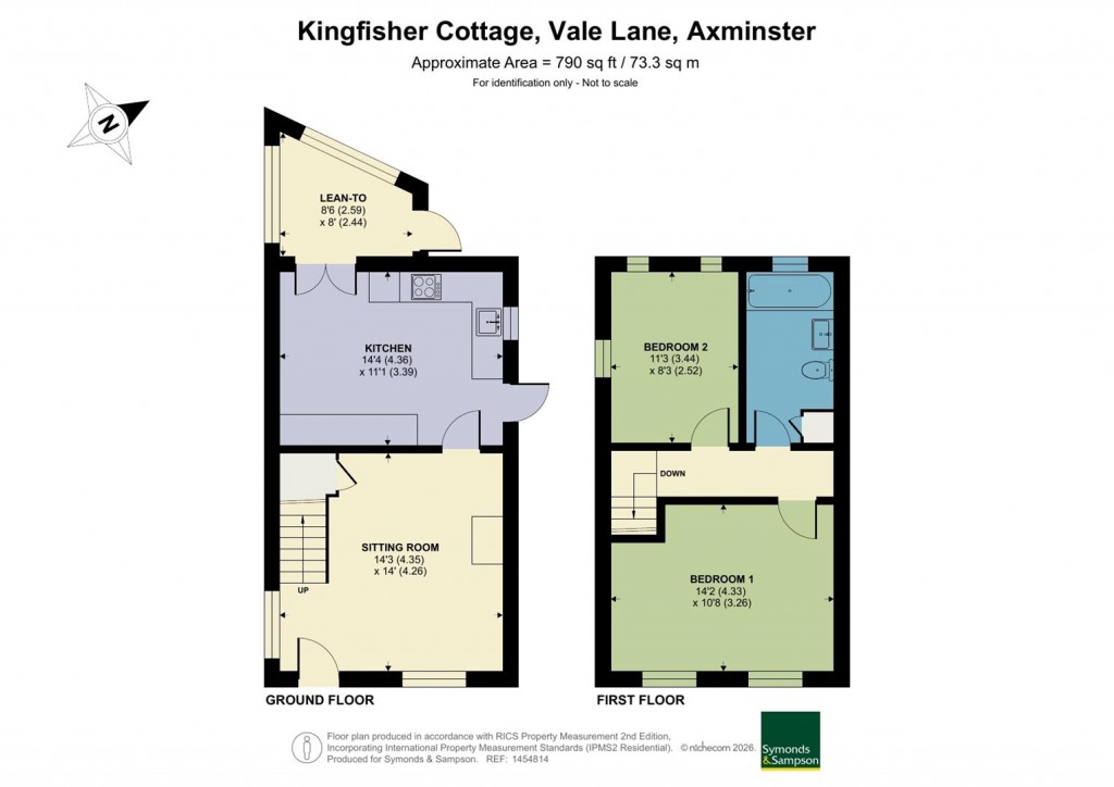 Floorplans For Vale Lane, Axminster