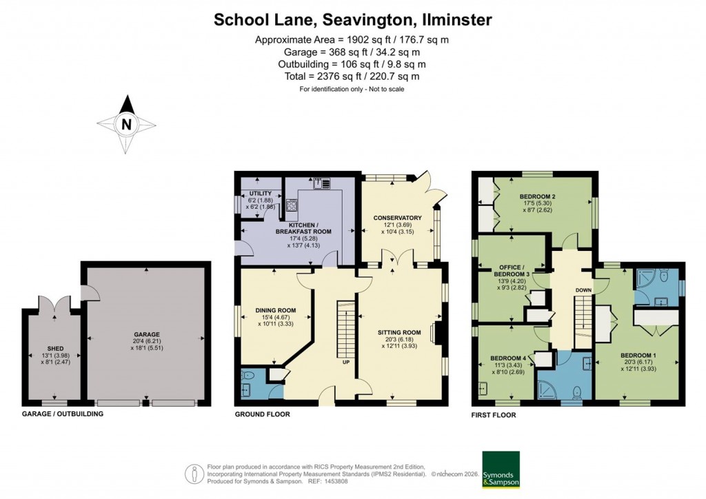 Floorplans For School Lane, Seavington, Ilminster