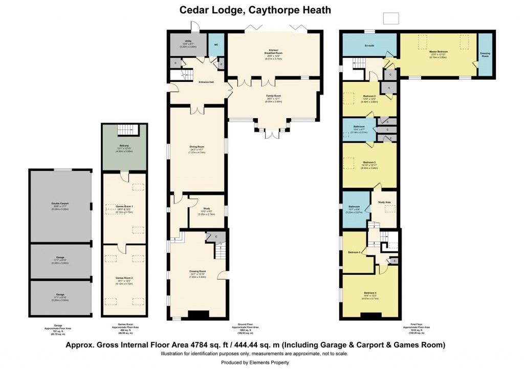 Floorplans For Caythorpe Heath, Caythorpe, Grantham