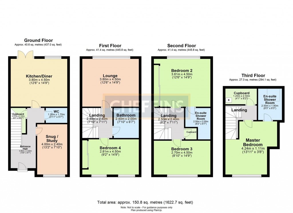 Floorplans For South Road, Saffron Walden