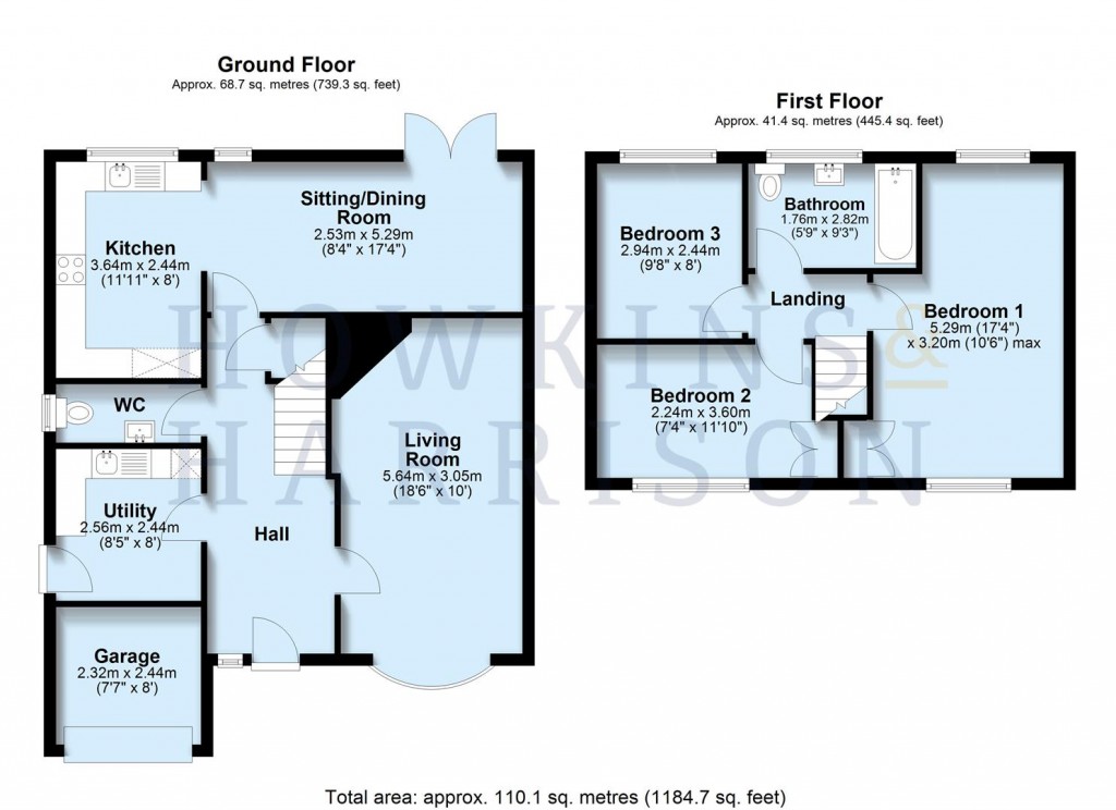 Floorplans For Hastings Way, Ashby-De-La-Zouch