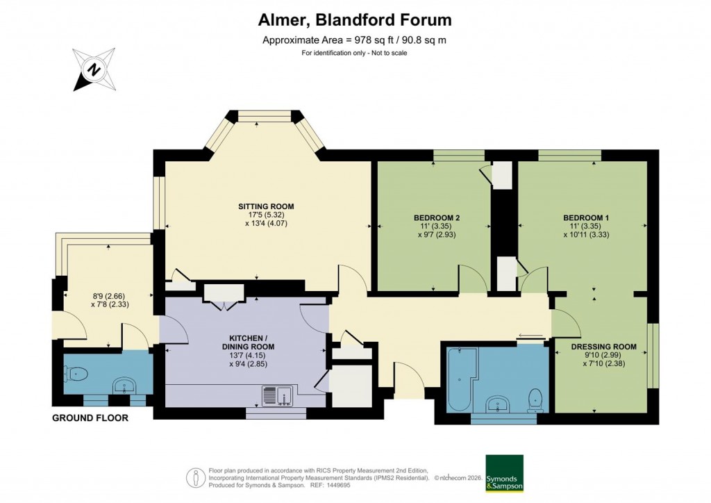 Floorplans For Almer, Blandford Forum, Dorset