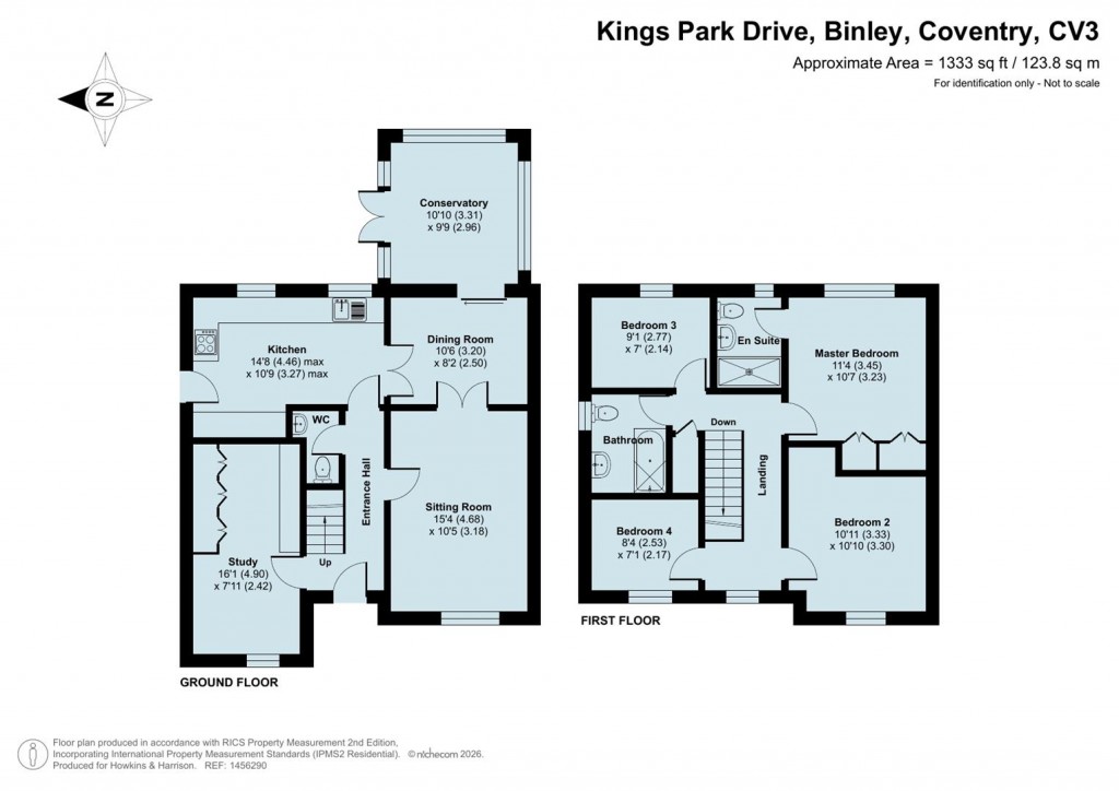 Floorplans For Kings Park Drive, Binley, Coventry, CV3
